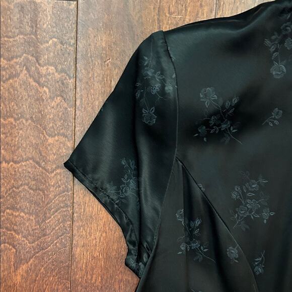 Vintage Roberta Qipao Black Mini Dress, Looks Great on! Size Medium - Picture 5 of 12